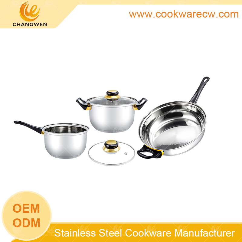 12PCS Stainless Steel Cookware in Set in Apple Shape with Gold Plated  Handle and Knob - China Kitchenware and Stainless Steel Cookware price